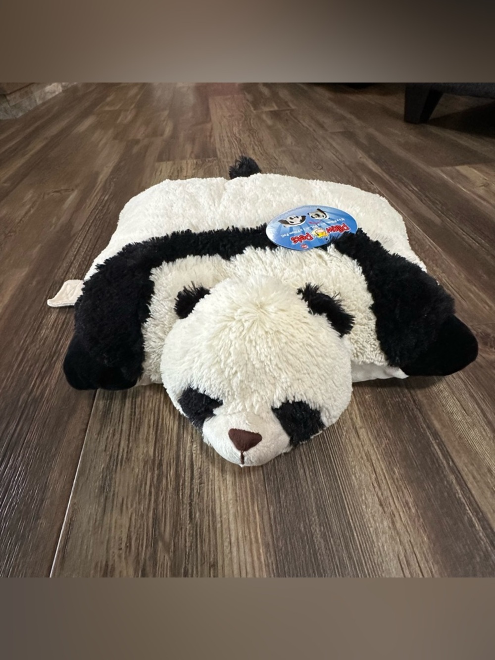 Pillow Pets 2010 Panda Bear folding plush pillow NWT as seen on TV